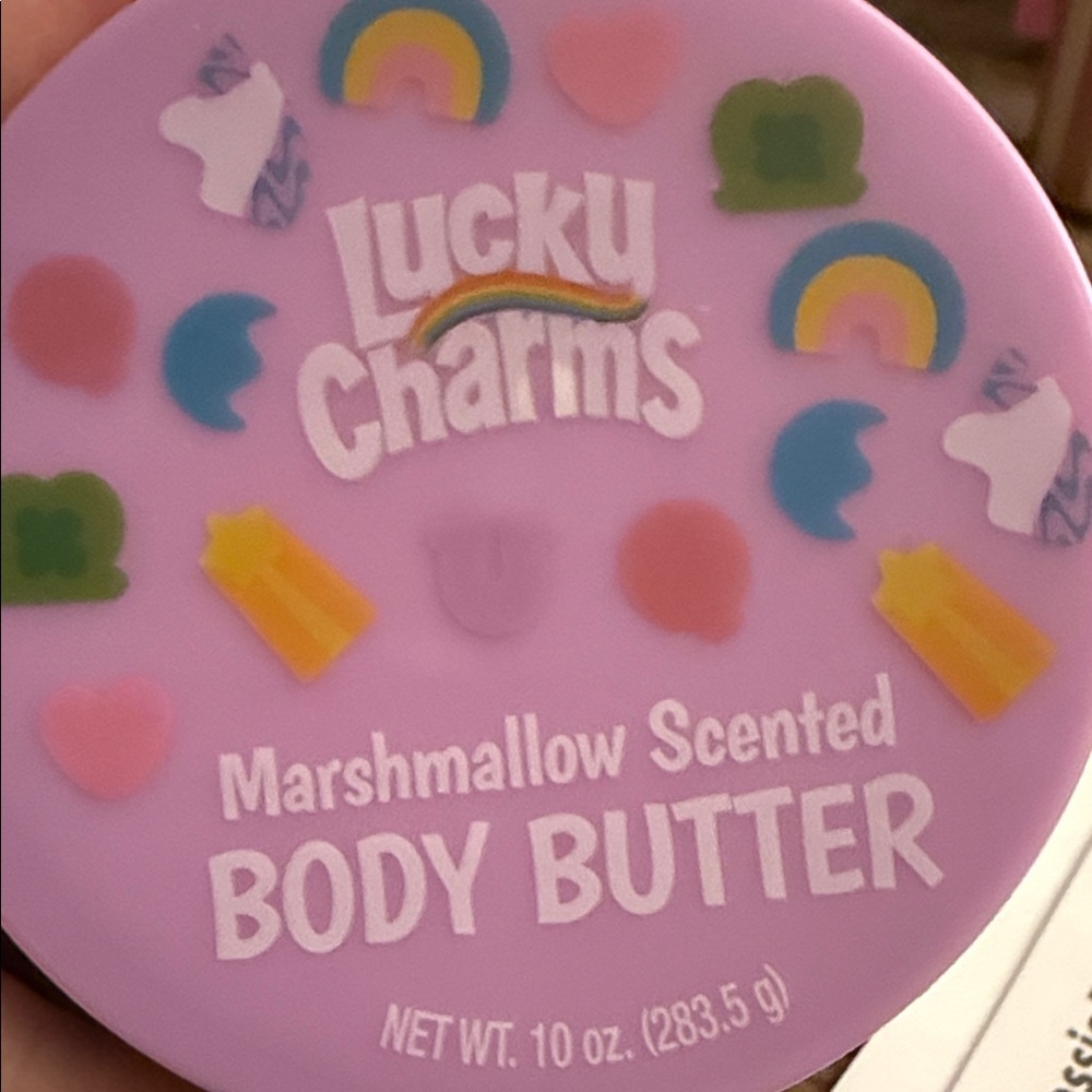 Lucky Charms Marshmallow Scented Body Butter Purple 10 Oz New Taste Beauty - Picture 2 of 3